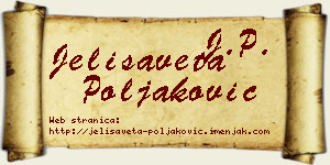 Jelisaveta Poljaković vizit kartica